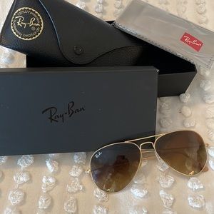 Authentic Aviator RayBan Sunglasses